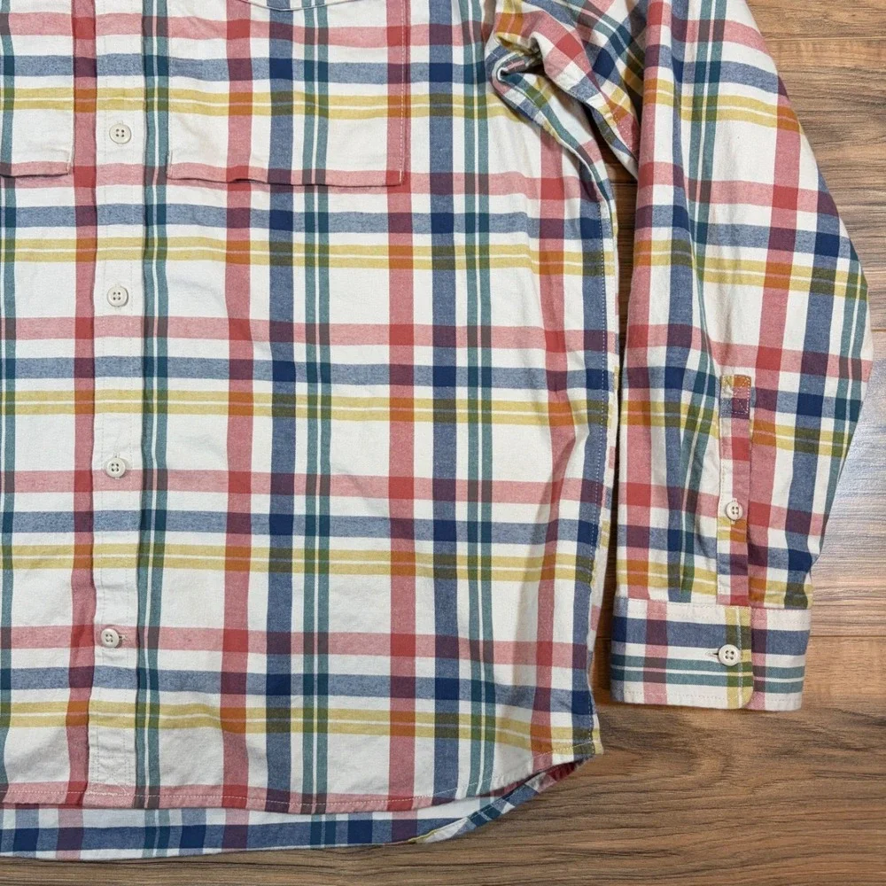 REI Co-op Wallace Lake Flannel Shirt Mens XL Tall Plaid Cotton Button Down Multi - Picture 4 of 11